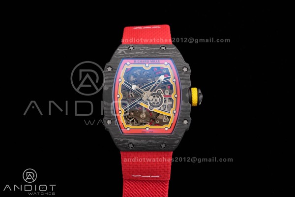 AVF RM67-02 Germany Black NTPT Spain Skeleton Dial...