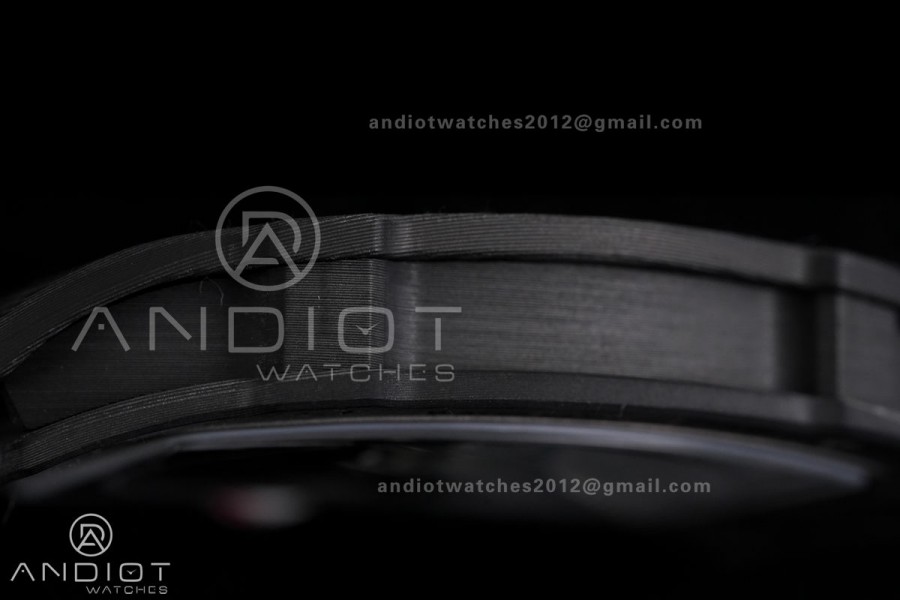 AVF RM67-02 France Black NTPT Spain Skeleton Dial on Blue Elastic strap CRMA7 Clone