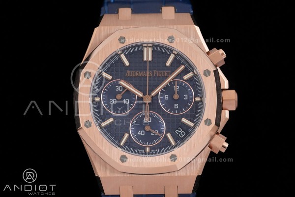 Royal Oak Chrono 26240 RG DDF 1:1 Best Edition Blu...