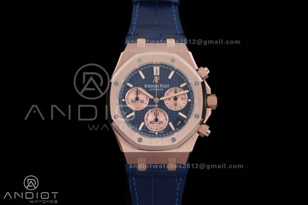 Royal Oak Chrono 26240 RG DDF 1:1 Best Edition Blu...