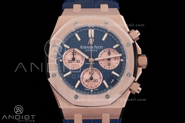 Royal Oak Chrono 26240 RG DDF 1:1 Best Edition Blu...