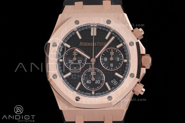 Royal Oak Chrono 26240 RG DDF 1:1 Best Edition Bla...