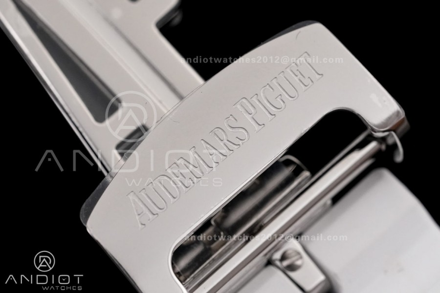 Royal Oak Chrono 26240 SS DDF 1:1 Best Edition White Dial on White Rubber Strap DD4401 Super Clone (SW Dial)