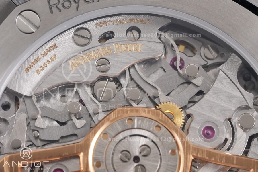 Royal Oak Chrono 26240 SS DDF 1:1 Best Edition White Dial on Rubber Strap DD4401 Super Clone (SW Dial)