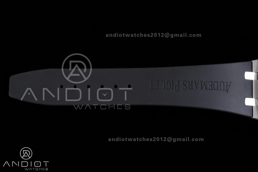 Royal Oak Chrono 26240 SS DDF 1:1 Best Edition White Dial on Rubber Strap DD4401 Super Clone (SW Dial)