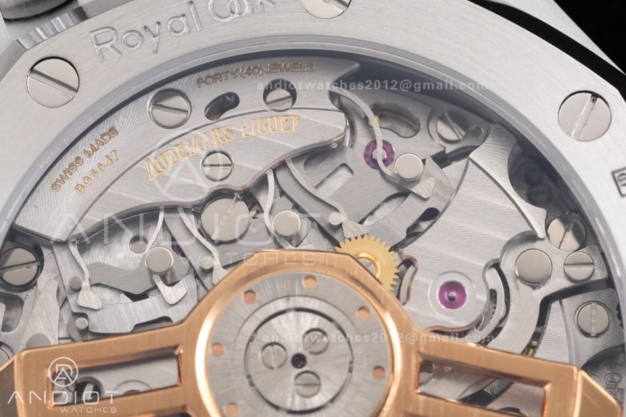 Royal Oak Chrono 26240 SS DDF 1:1 Best Edition Blue Dial on SS Bracelet DD4401 Super Clone (SW Dial)