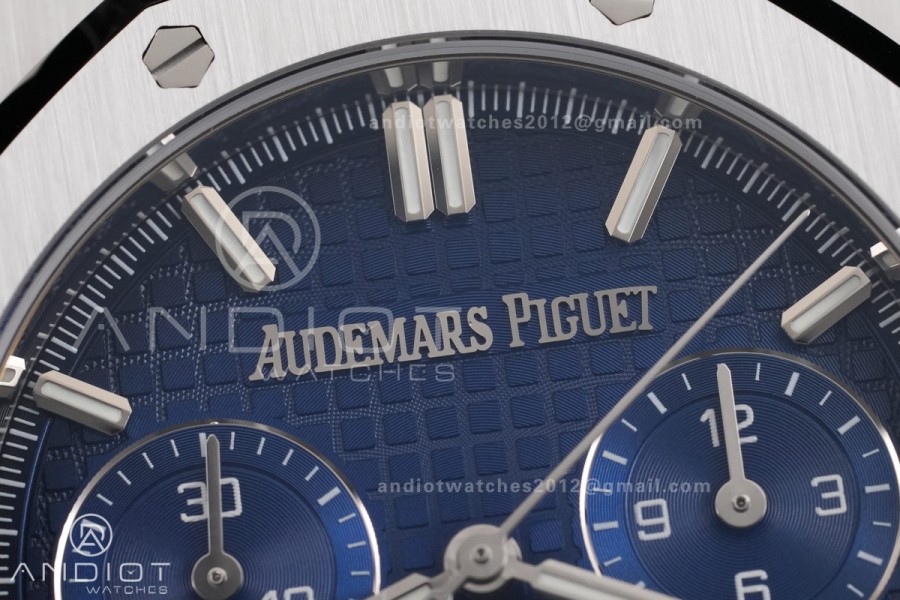 Royal Oak Chrono 26240 SS DDF 1:1 Best Edition Blue Dial on SS Bracelet DD4401 Super Clone (SW Dial)