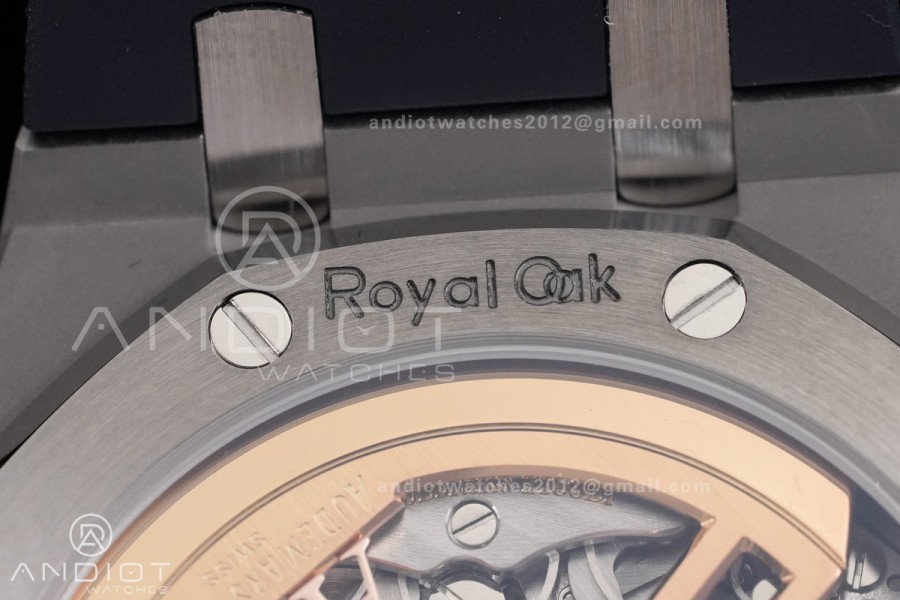 Royal Oak Chrono 26240 SS DDF 1:1 Best Edition Blue Dial on Rubber Strap DD4401 Super Clone (SW Dial)
