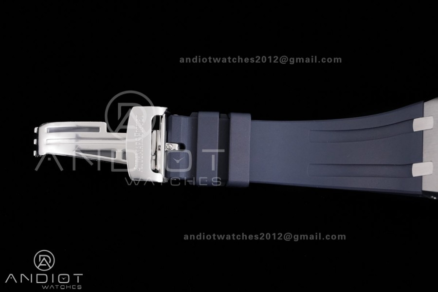 Royal Oak Chrono 26240 SS DDF 1:1 Best Edition Blue Dial on Rubber Strap DD4401 Super Clone (SW Dial)