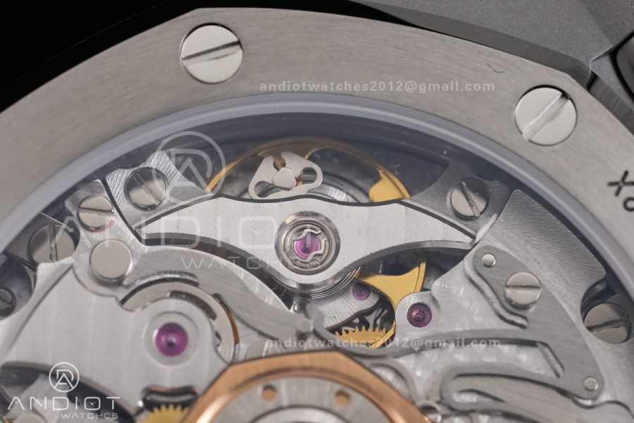 Royal Oak Chrono 26240 SS DDF 1:1 Best Edition Black Dial on Rubber Strap DD4401 Super Clone (SW Dial)