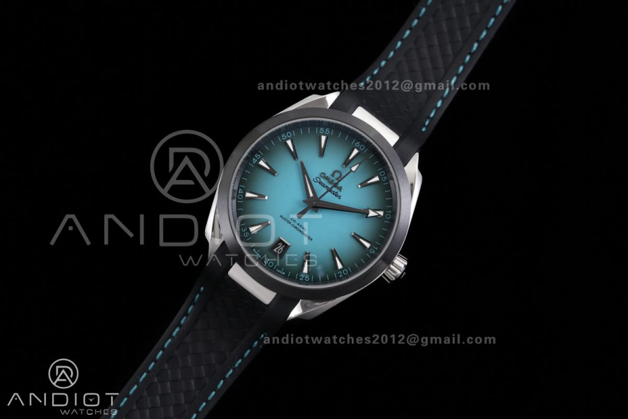 Aqua Terra 150M SS VSF 1:1 Best Edition Turquoise Dial On Black Rubber Strap Super Clone A8900