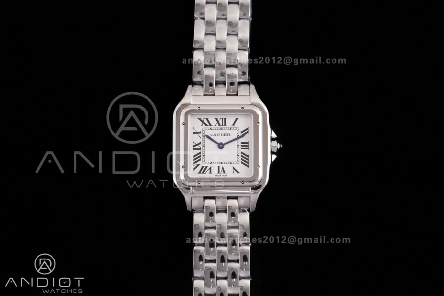 Panthère 31mm BVF 1:1 Best Edition SS White Dial on SS Bracelet Ronda Quartz