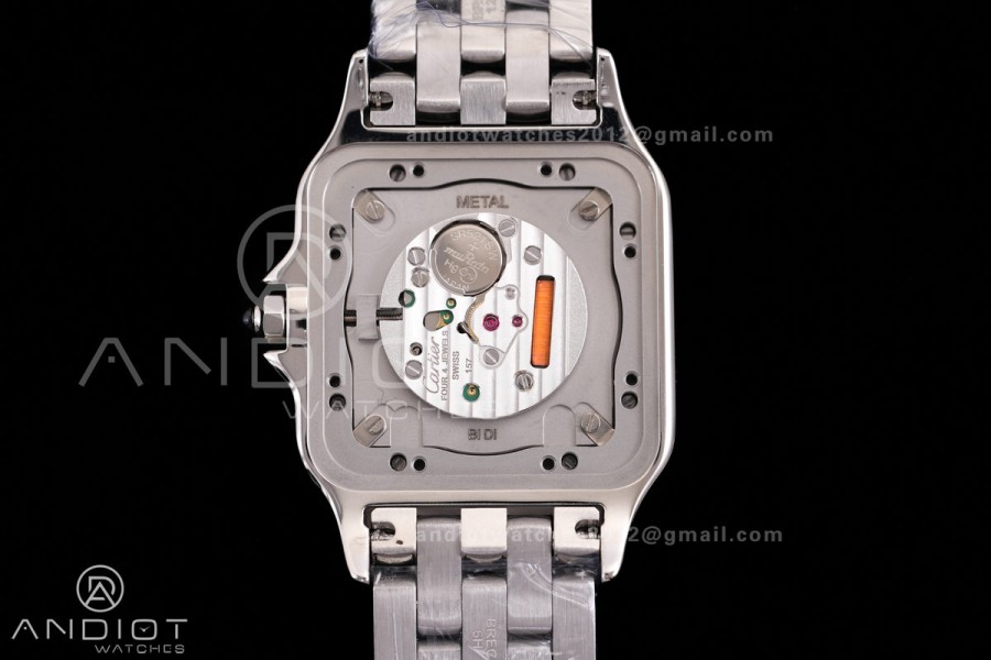 Panthère 31mm BVF 1:1 Best Edition SS White Dial on SS Bracelet Ronda Quartz