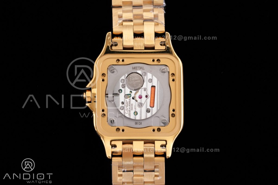 Panthère 31mm BVF 1:1 Best Edition YG White Dial on YG Bracelet Ronda Quartz