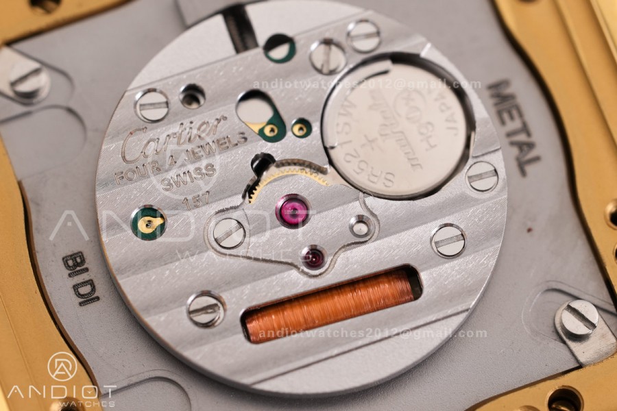 Panthère 31mm BVF 1:1 Best Edition YG White Dial on YG Bracelet Ronda Quartz