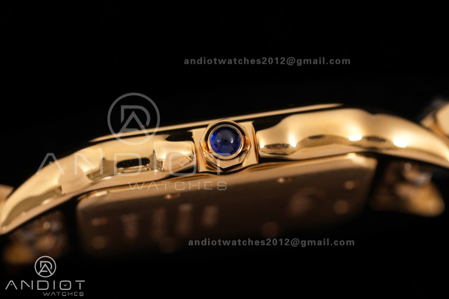 Panthère 31mm BVF 1:1 Best Edition YG White Dial on YG Bracelet Ronda Quartz