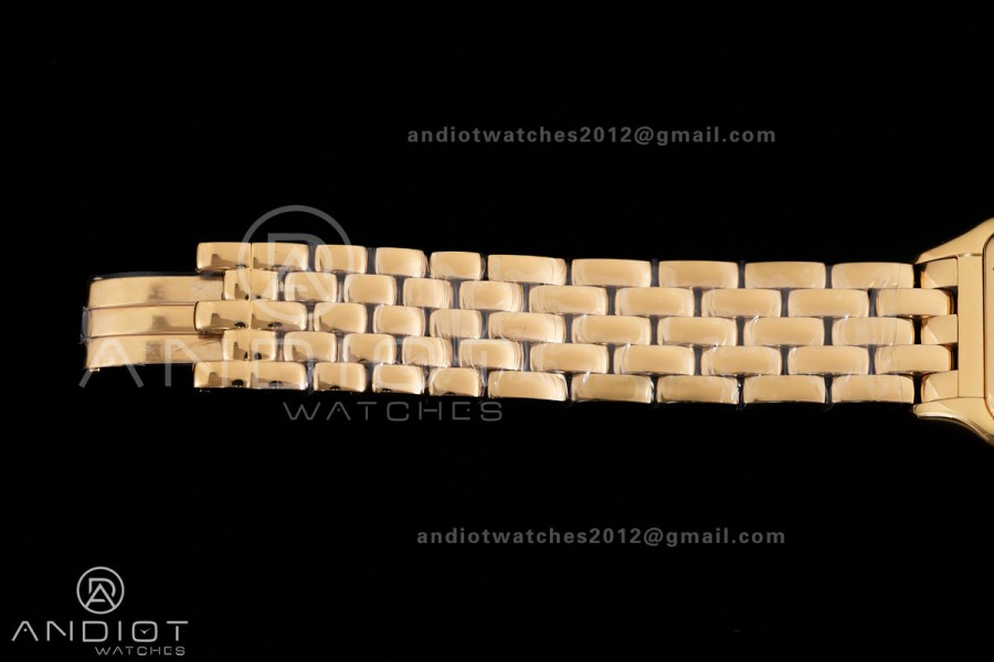 Panthère 31mm BVF 1:1 Best Edition YG White Dial on YG Bracelet Ronda Quartz