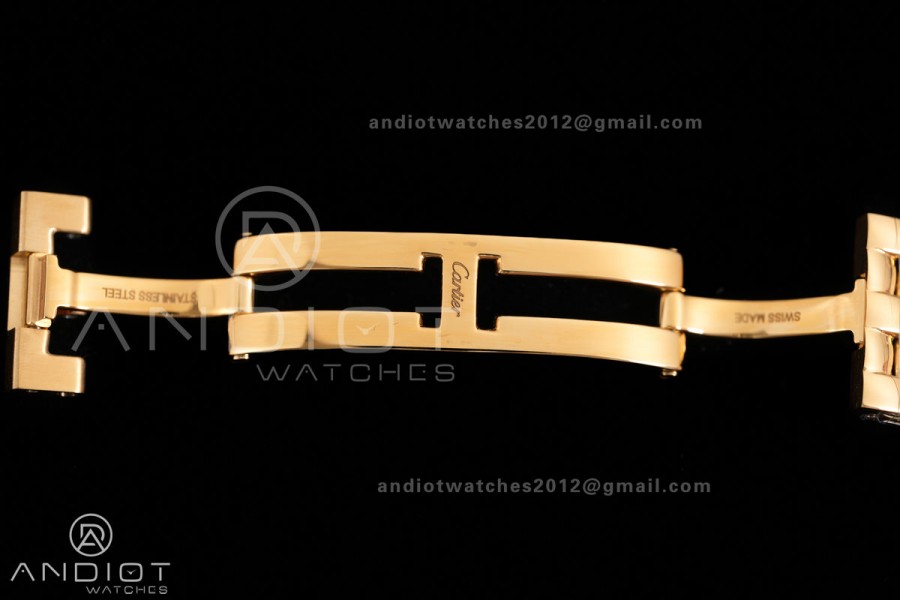 Panthère 31mm BVF 1:1 Best Edition YG White Dial on YG Bracelet Ronda Quartz