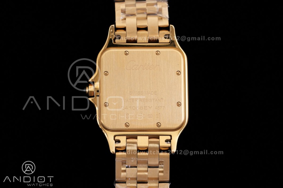 Panthère 31mm BVF 1:1 Best Edition YG White Dial on YG Bracelet Ronda Quartz