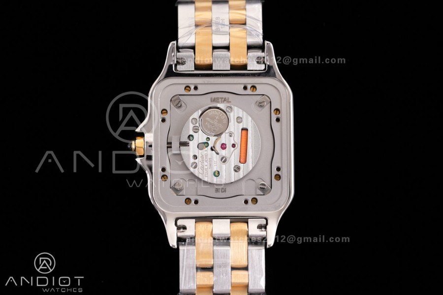 Panthère 31mm BVF 1:1 Best Edition SS/YG White Dial on SS/YG Bracelet Ronda Quartz