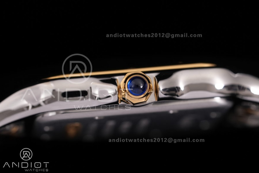 Panthère 31mm BVF 1:1 Best Edition SS/YG White Dial on SS/YG Bracelet Ronda Quartz