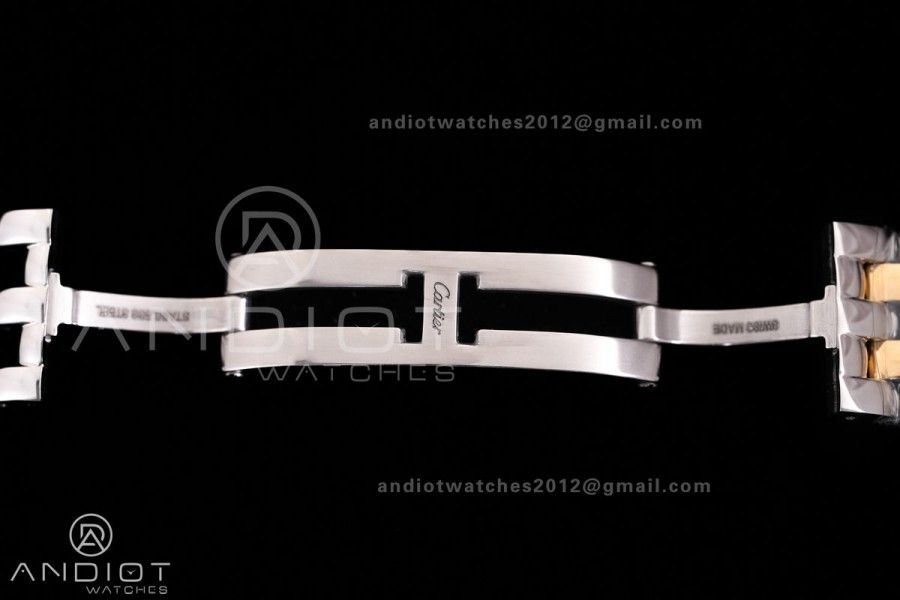 Panthère 31mm BVF 1:1 Best Edition SS/YG White Dial on SS/YG Bracelet Ronda Quartz