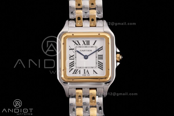 Panthère 31mm BVF 1:1 Best Edition SS/YG White Di...