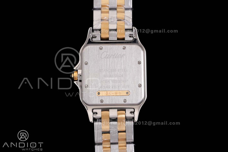 Panthère 31mm BVF 1:1 Best Edition SS/YG White Dial on SS/YG Bracelet Ronda Quartz