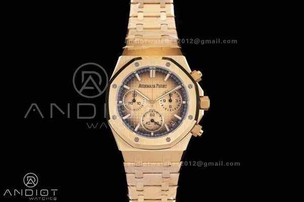 Royal Oak Chrono 26240 Frosted YG DDF 1:1 Best Edi...