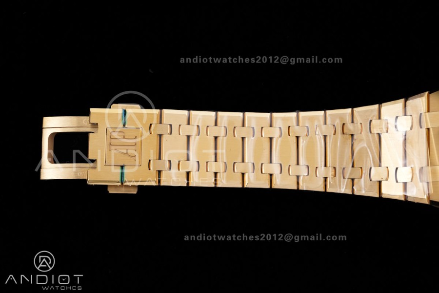 Royal Oak Chrono 26240 Frosted YG DDF 1:1 Best Edition YG Smoked Dial on YG Bracelet DD4401 Super Clone (SW Dial)