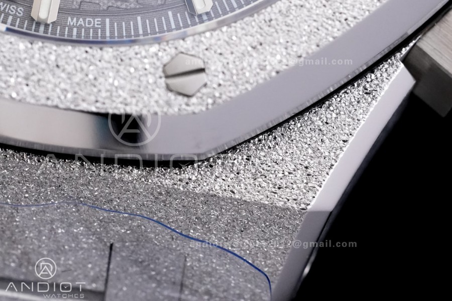 Royal Oak Chrono 26240 Frosted SS DDF 1:1 Best Edition Gray/Black Dial on SS Bracelet DD4401 Super Clone (SW Dial)