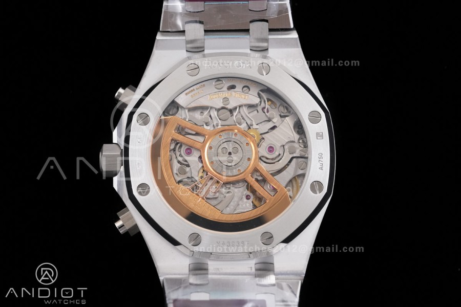 Royal Oak Chrono 26240 Frosted SS DDF 1:1 Best Edition Gray/Black Dial on SS Bracelet DD4401 Super Clone (SW Dial)