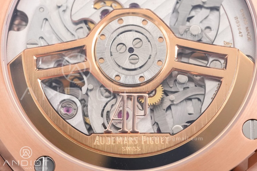 Royal Oak Chrono 26240 Frosted RG DDF 1:1 Best Edition Blue/RG Dial on RG Bracelet DD4401 Super Clone (SW Dial)