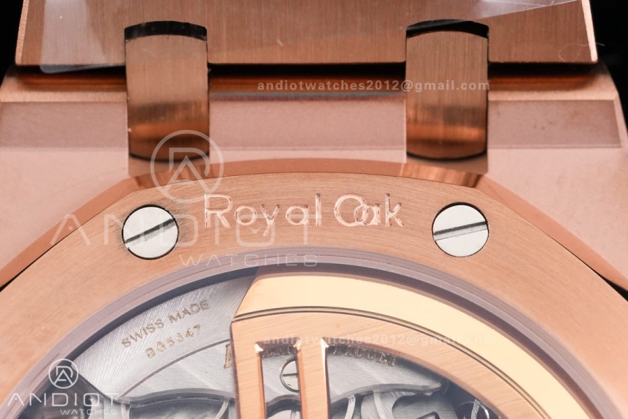 Royal Oak Chrono 26240 Frosted RG DDF 1:1 Best Edition Blue/RG Dial on RG Bracelet DD4401 Super Clone (SW Dial)