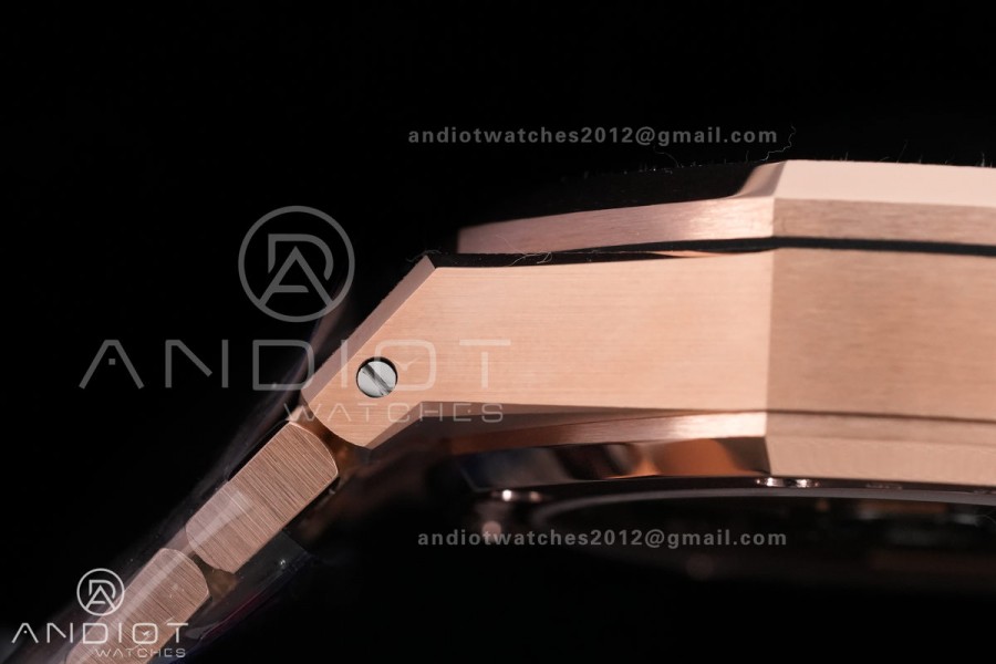 Royal Oak Chrono 26240 Frosted RG DDF 1:1 Best Edition Blue/RG Dial on RG Bracelet DD4401 Super Clone (SW Dial)