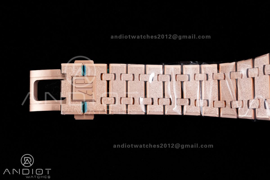 Royal Oak Chrono 26240 Frosted RG DDF 1:1 Best Edition Blue/RG Dial on RG Bracelet DD4401 Super Clone (SW Dial)