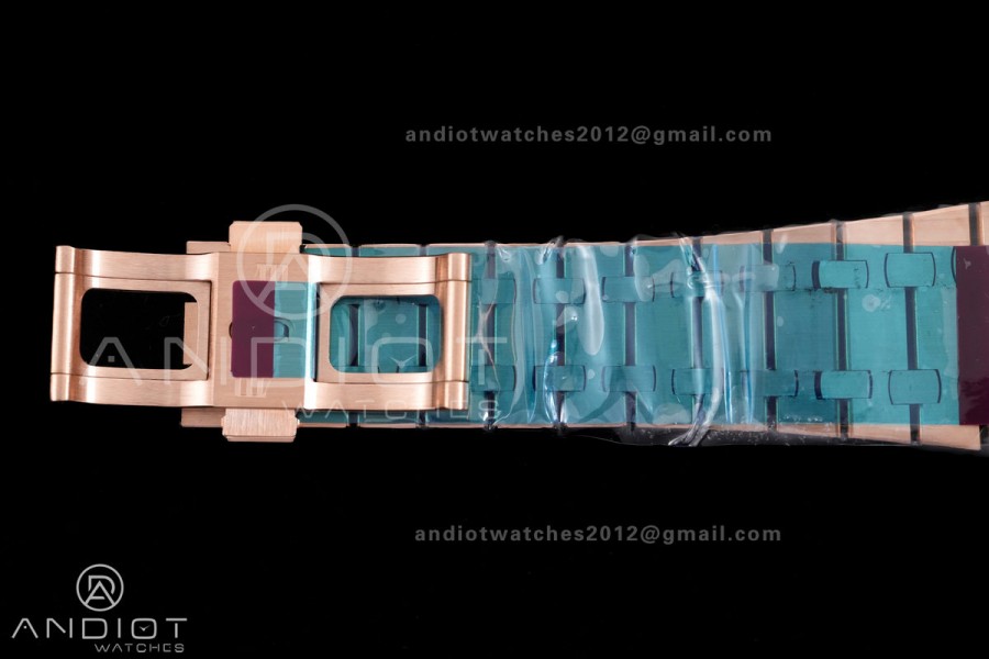 Royal Oak Chrono 26240 Frosted RG DDF 1:1 Best Edition Blue/RG Dial on RG Bracelet DD4401 Super Clone (SW Dial)