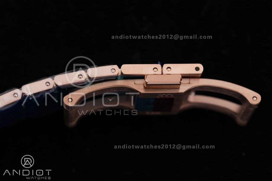 Royal Oak Chrono 26240 Frosted RG DDF 1:1 Best Edition Blue/RG Dial on RG Bracelet DD4401 Super Clone (SW Dial)