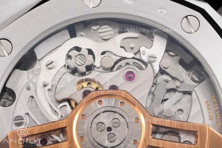 Royal Oak Chrono 26240 Frosted SS DDF 1:1 Best Edition Ice Blue Dial on Bracelet DD4401 Super Clone (SW Dial)