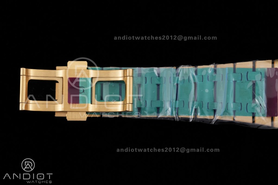 Royal Oak Chrono 26240 Frosted YG DDF 1:1 Best Edition YG/Black Dial on YG Bracelet DD4401 Super Clone (SW Dial)