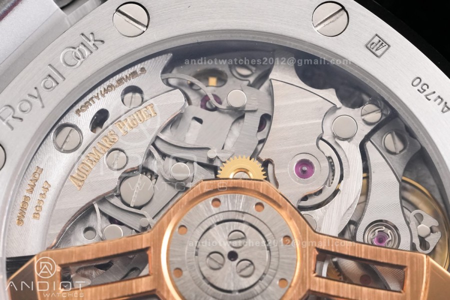 Royal Oak Chrono 26240 Frosted SS DDF 1:1 Best Edition Black/White Dial on SS Bracelet DD4401 Super Clone (SW Dial)