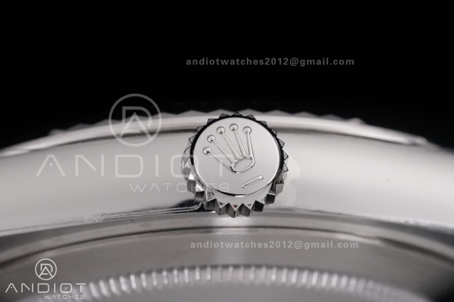 DateJust 41 126334 904L SS V2 VSF 1:1 Best Edition Gray Dial Green Roman on Jubilee Bracelet VS3235