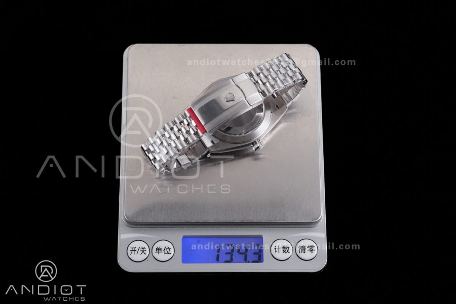 DateJust 41 126334 904L SS V2 VSF 1:1 Best Edition Gray Dial Green Roman on Jubilee Bracelet VS3235