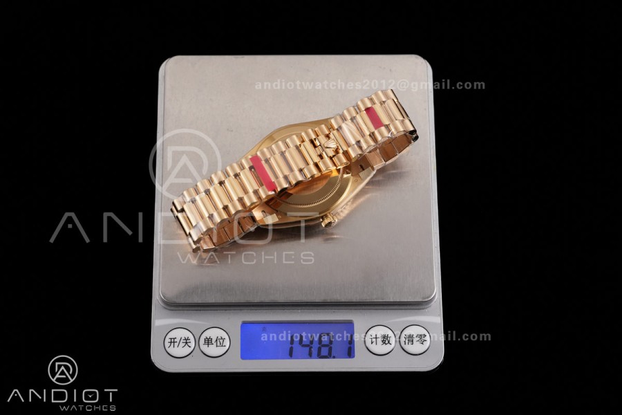 Day Date 228238 40mm 904L YG VSF 1:1 Best Edition Green Dial Roman Marker On YG President Bracelet DD3255