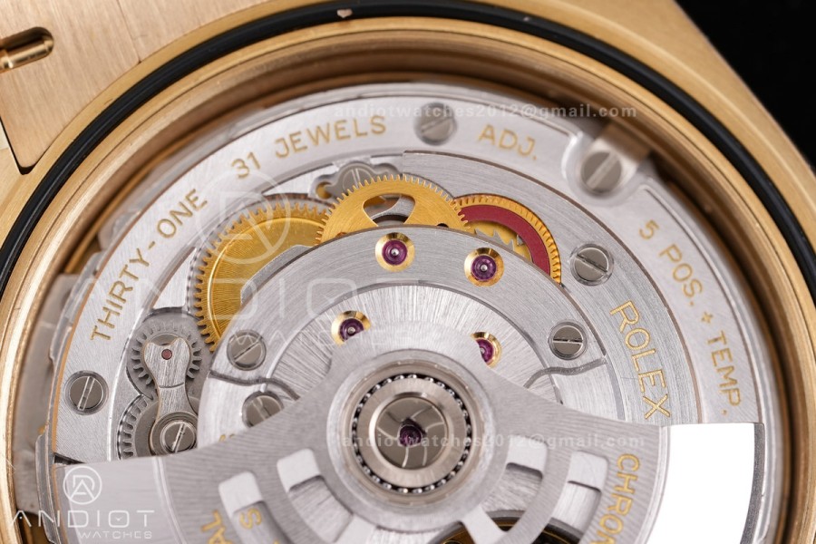 Day Date 228238 40mm 904L YG VSF 1:1 Best Edition Gold Dial Roman Marker On YG President Bracelet DD3255