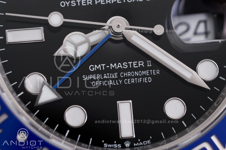 GMT-Master II 126710 BLNR 904L Steel VSF 1:1 Best Edition on Oyster Bracelet DD3285 CHS V3