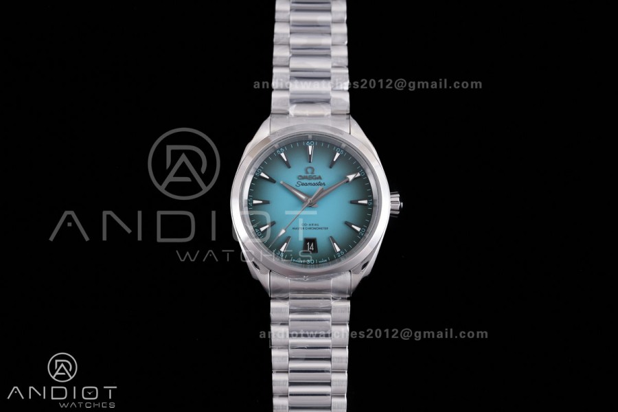 Aqua Terra 150M SS VSF 1:1 Best Edition 38mm Turquoise Dial on SS Bracelet A8800 Super Clone