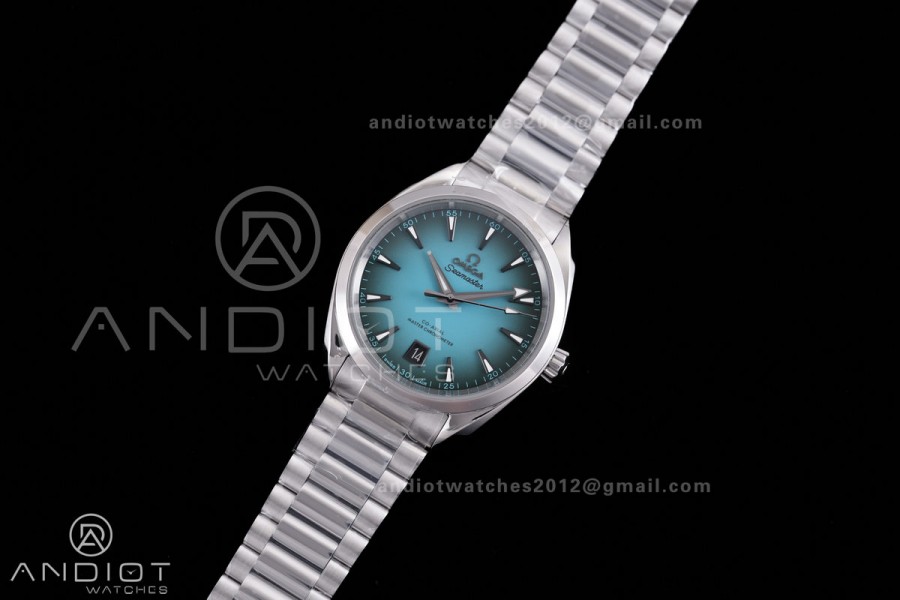 Aqua Terra 150M SS VSF 1:1 Best Edition 38mm Turquoise Dial on SS Bracelet A8800 Super Clone