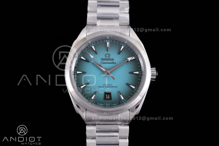 Aqua Terra 150M SS VSF 1:1 Best Edition 38mm Turquoise Dial on SS Bracelet A8800 Super Clone