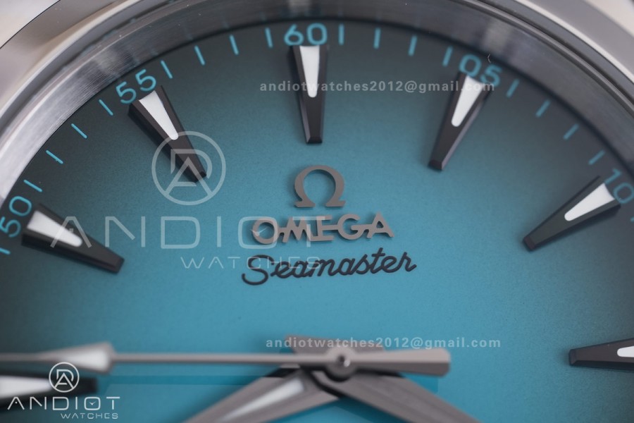 Aqua Terra 150M SS VSF 1:1 Best Edition 38mm Turquoise Dial on SS Bracelet A8800 Super Clone